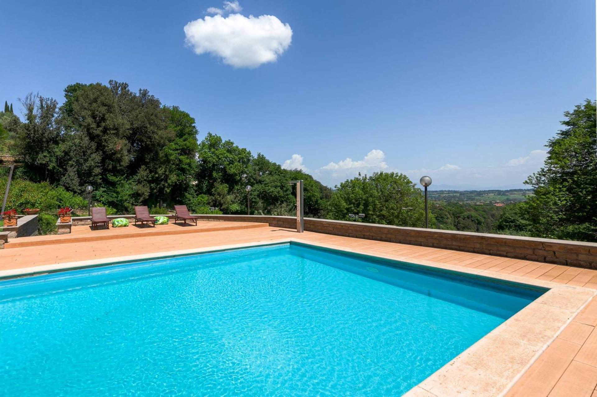 Villa Carolina - Piscina E Parco Panoramico Campagnano Di Roma Exteriör bild