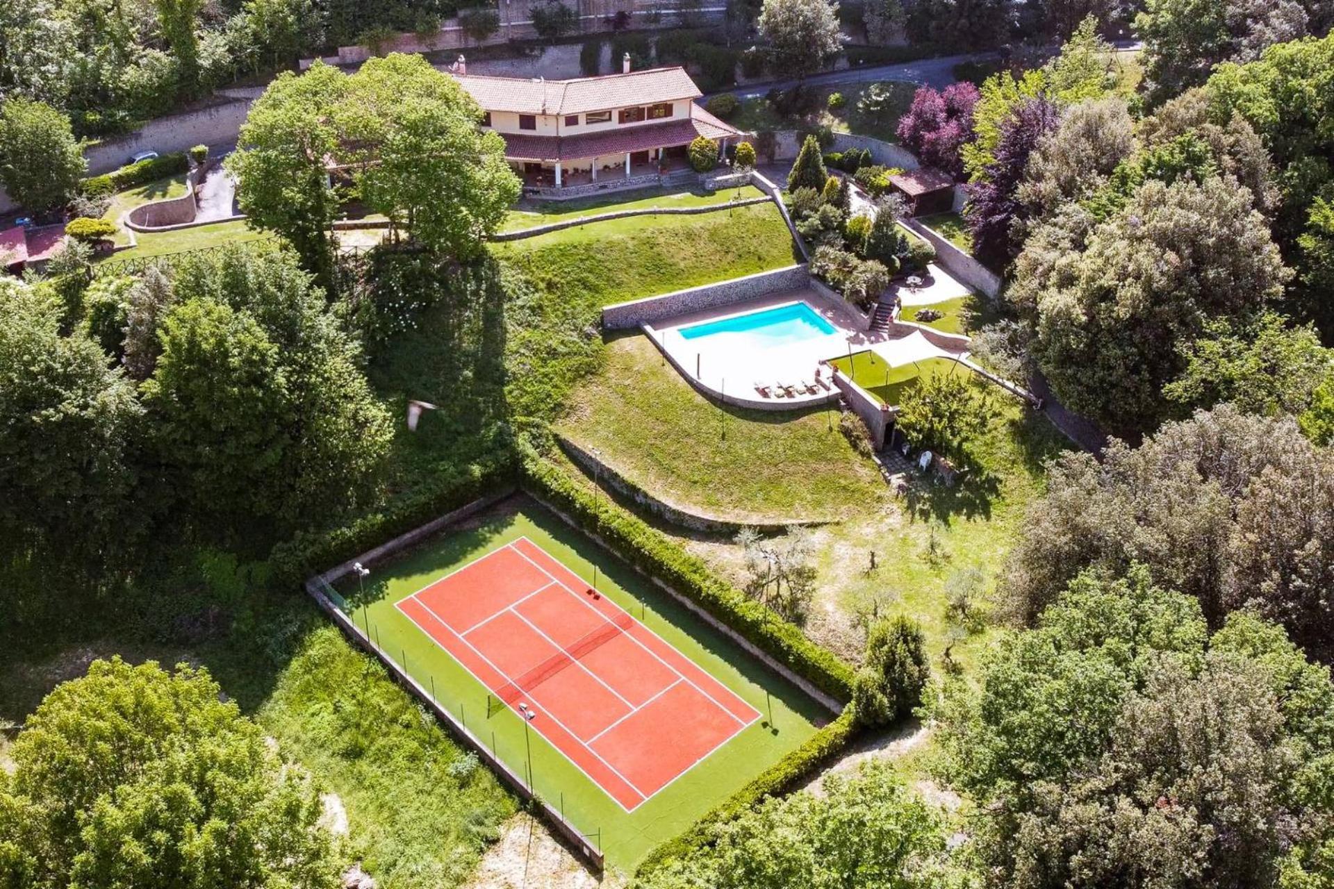 Villa Carolina - Piscina E Parco Panoramico Campagnano Di Roma Exteriör bild