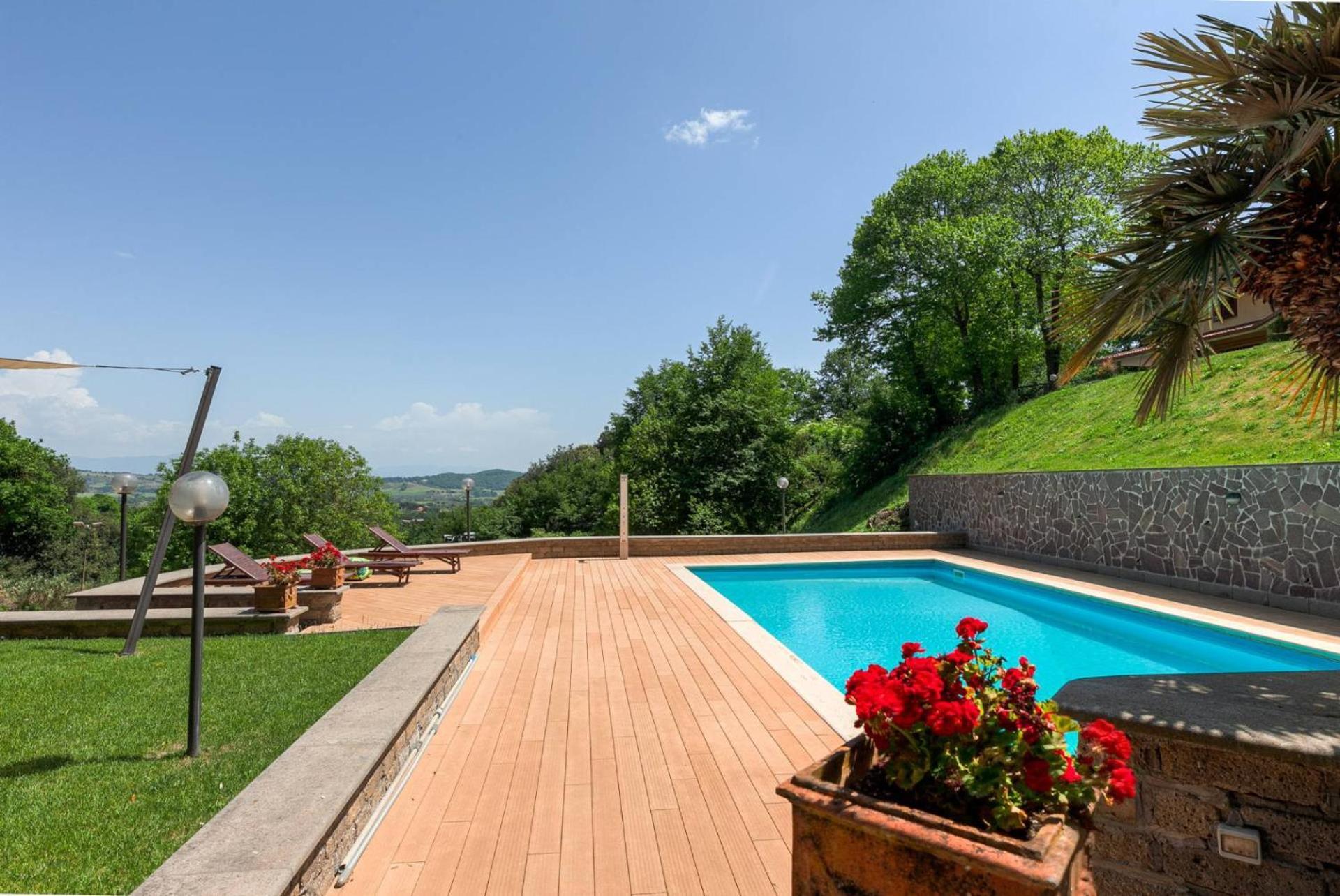 Villa Carolina - Piscina E Parco Panoramico Campagnano Di Roma Exteriör bild